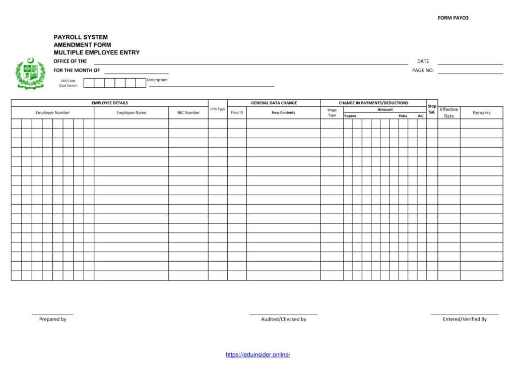 Multiple Change Form New