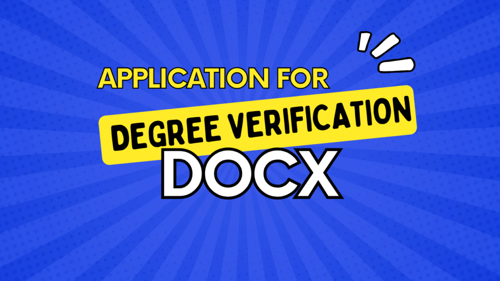 Application for Degree Verification Thumbnail