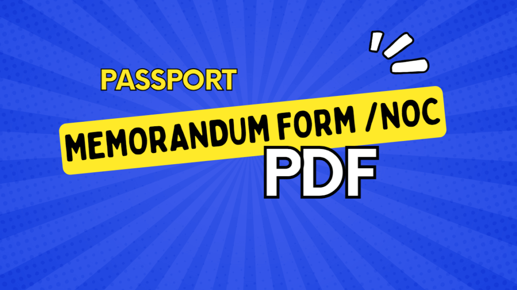 Passport NOC Thumbnail