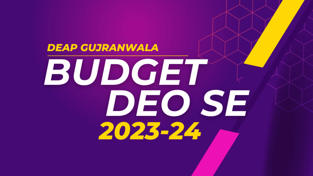 Budget DEO SE 2023-24 Thumbnail