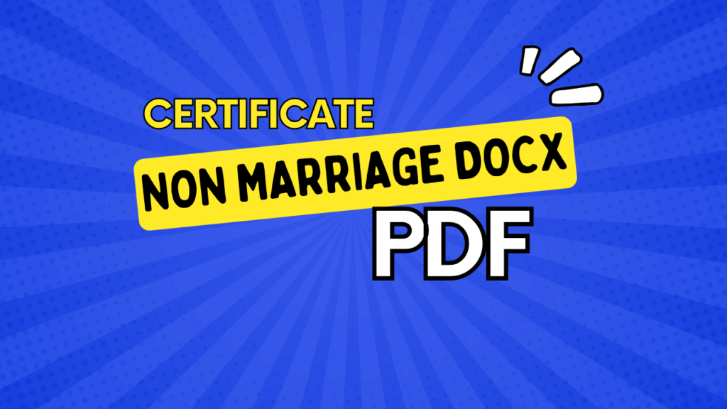 Non Marriage Certificate Thumbnail