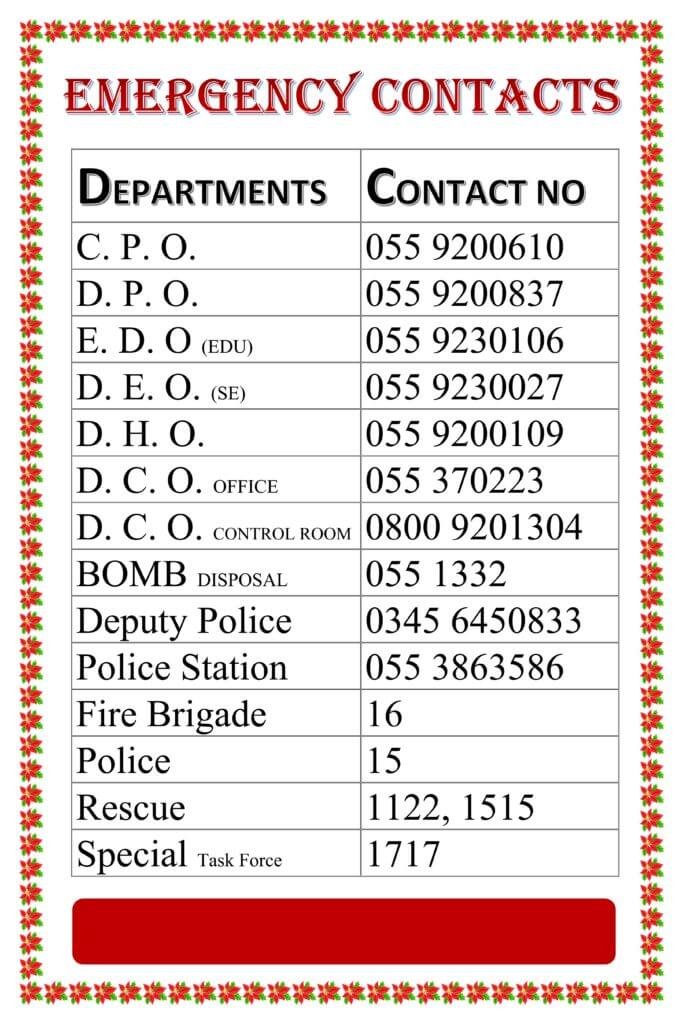 Emergency Contacts