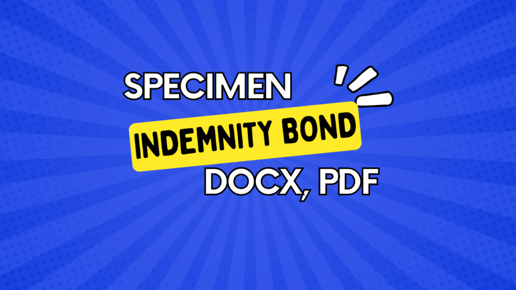 Indemnity Bond Thumbnail