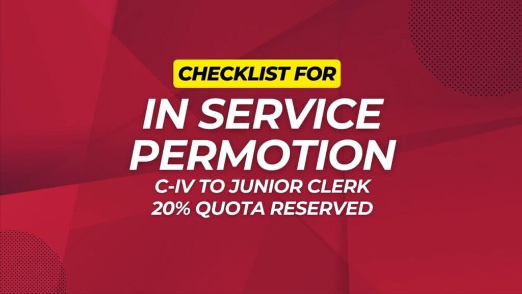 Checklist For In Service